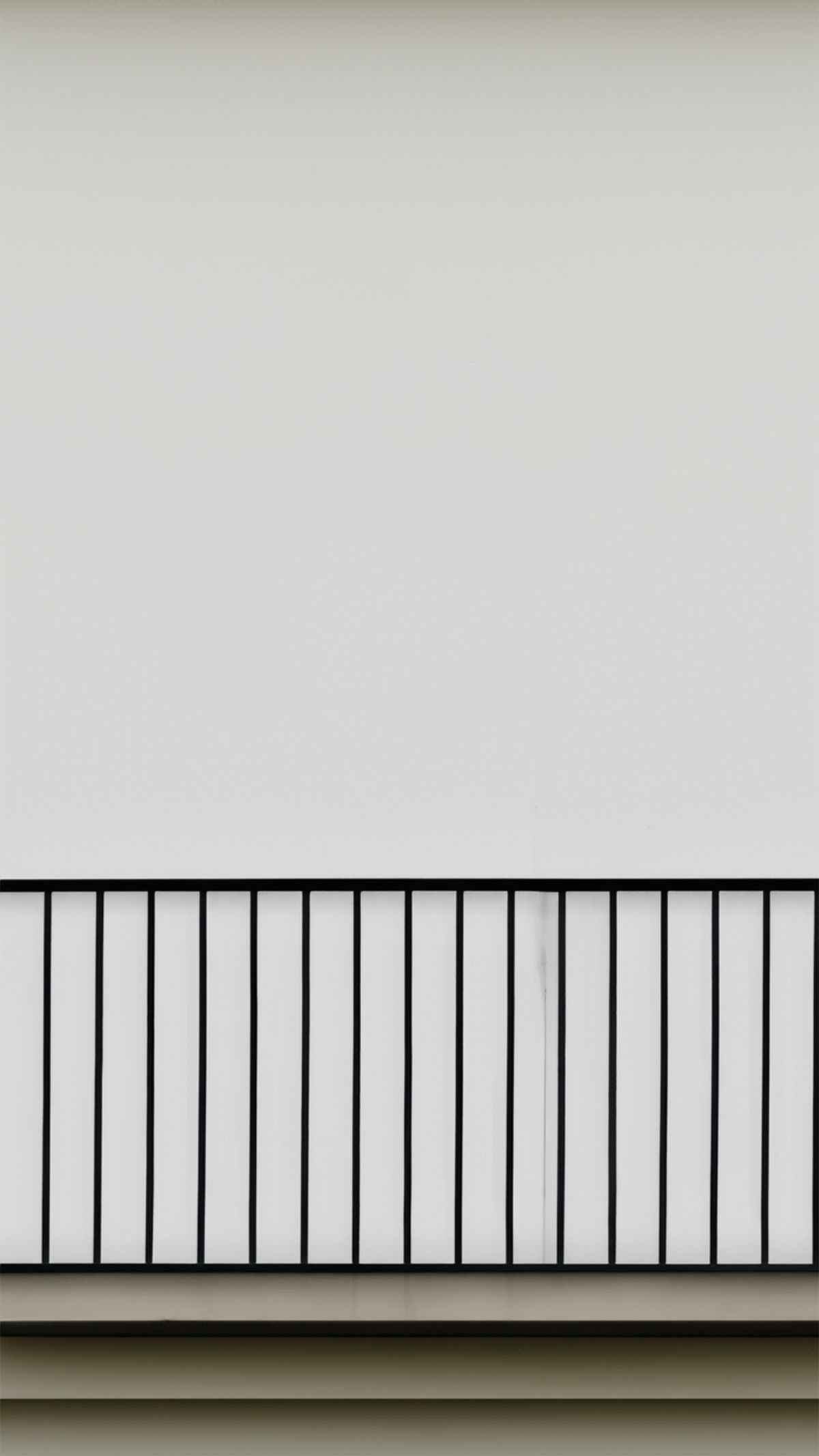Modern black metal balcony railing